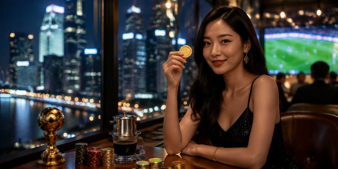 Người dùng tại Hà Nội xem trực tiếp trận bóng và theo dõi bảng cược tại quán cà phê